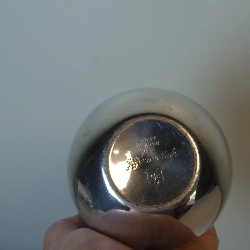 Stieff Pewter Jefferson‎ Cup/P50 Engraved Christmas 1977 Retro ModGoGo  This Cup